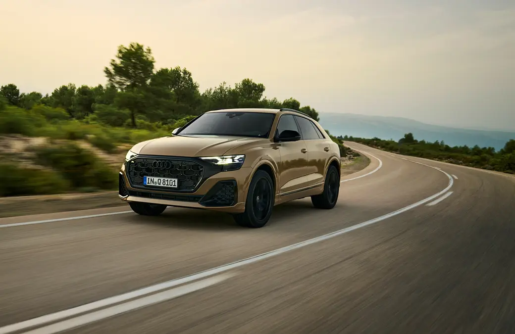 Audi Q8 on the open road